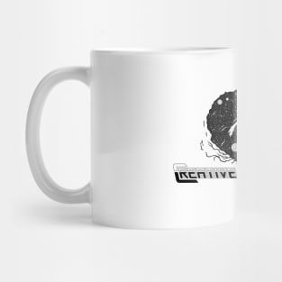 WEIRDO - Crative Energy Flo - Universe - Black and White - White Mug